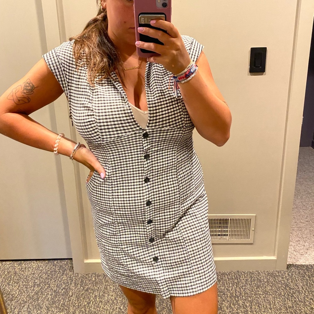 Urban outfitters plaid collared dress